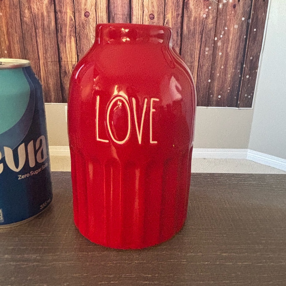 Rae Dunn Red Love Vase Valentines gift